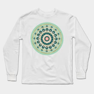 Vintage gold mandala ornament design Long Sleeve T-Shirt